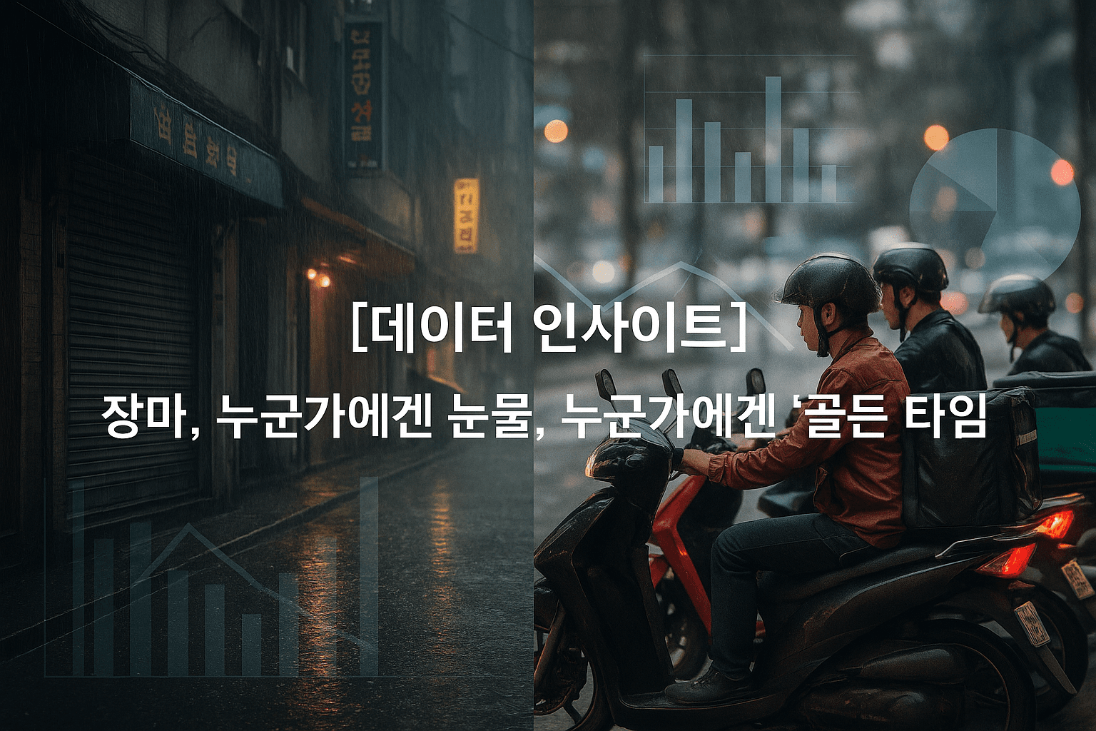[데이터 인사이트] 장마, 누군가에겐 눈물, 누군가에겐 ‘골든 타임’